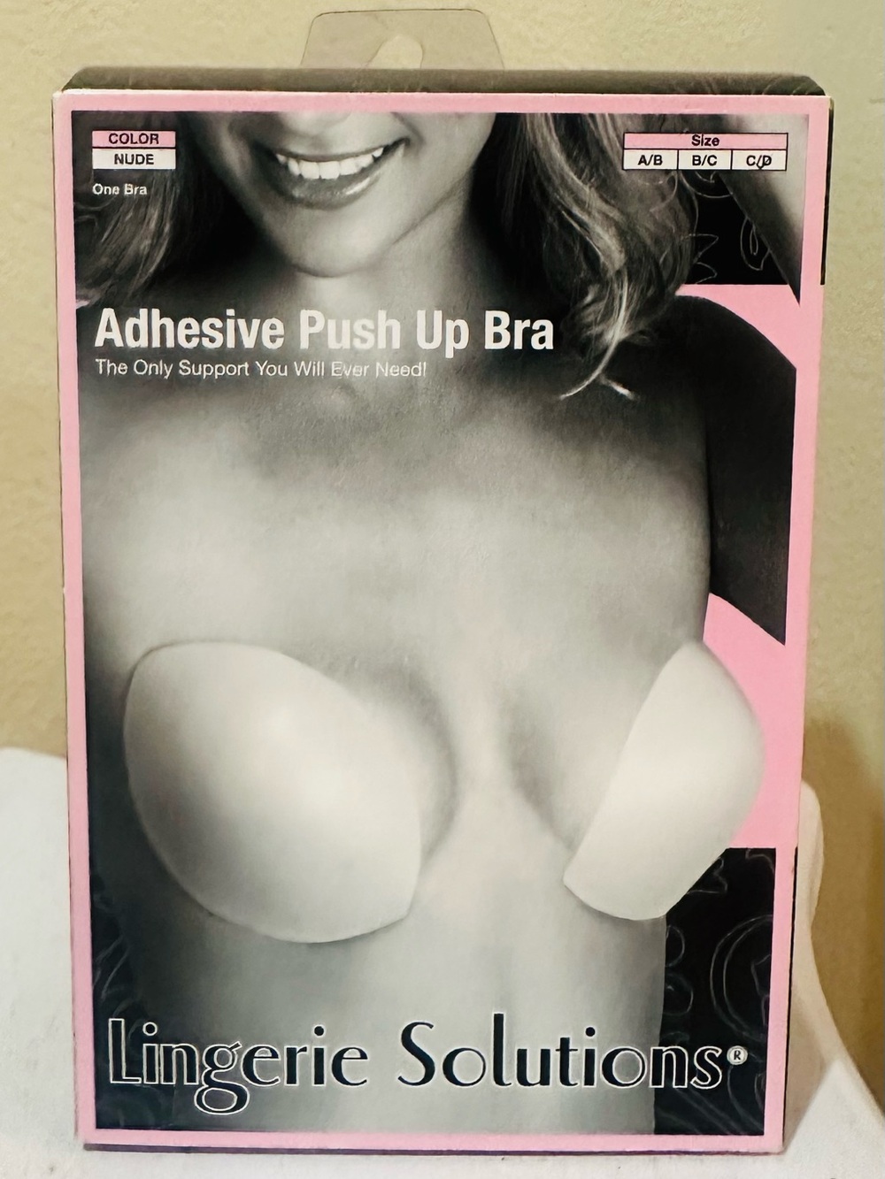 Lingerie Solutions Nude Adhesive Push Up Bra - Strapless Support